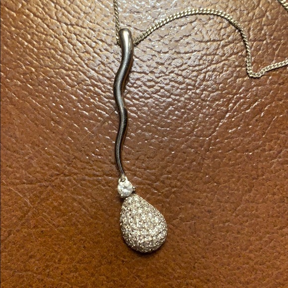 Silver necklace and pendant - Picture 2 of 4